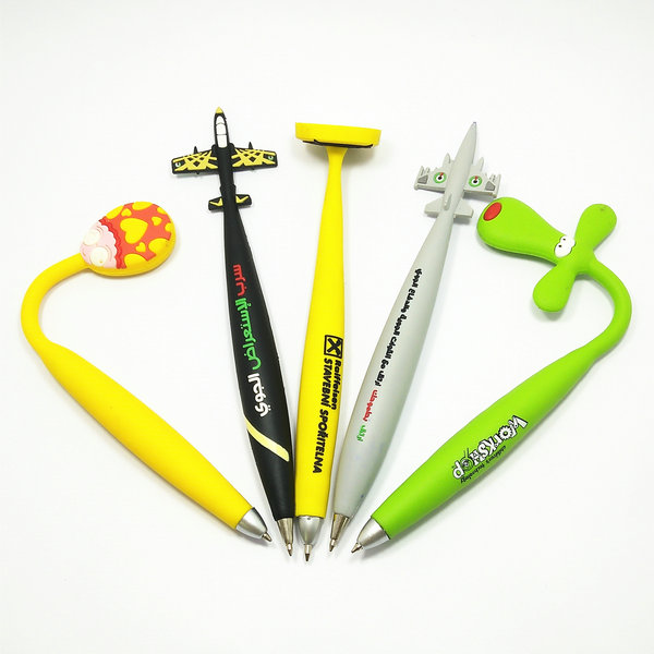 Custom soft PVC rubber pen promotional gifts