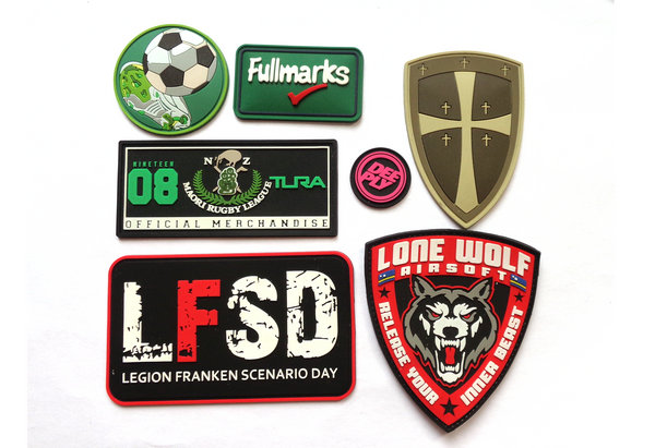 custom pvc patches labels is made by Eco-Friendly PVC material,Custom 3D design,beautiful and fashionable, easy clean,waterproof. raise grade of garment.