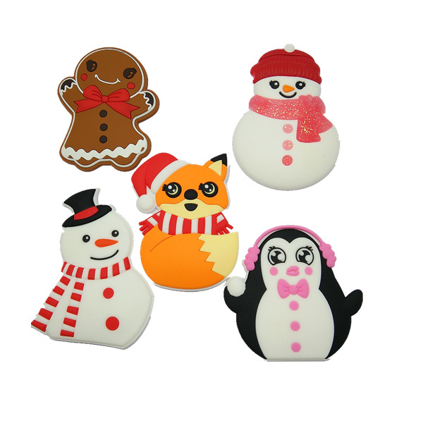 pvc fridge magnet christmas gift tags