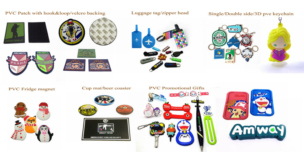 custom PVC promotional gifts by China factory directly.products master with 14 years experience.60% worker with 6 tears working experience.