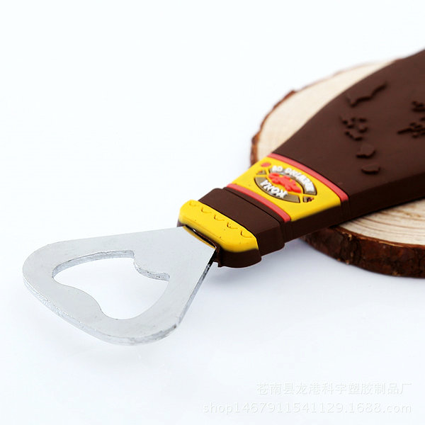Custom PVC bottle opener with good quality and lowest price.Make your bottle opener unique and colorful.Make them become keychains or fridge magnet.Email:info@pvccreations.net