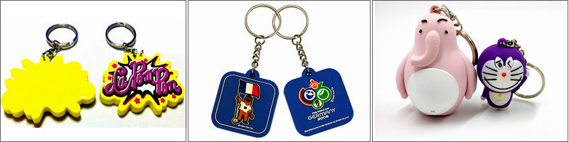 Custom soft PVC keychains for your promotional products,We can make custom 2D/3D single side/3D double sides/full 3D keychains ,Email:info@pvccreations.net